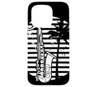 Dibujo de saxofón Carcasa para iPhone 15 Pro