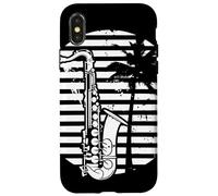Dibujo de saxofón Carcasa para iPhone X/XS