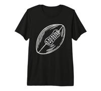 Dibujo de un balón de fútbol Americano Camiseta Premium