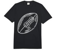 Dibujo de un balón de fútbol Americano Comfort Colors Adult Heavyweight T-Shirt