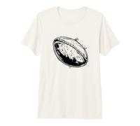 Dibujo de un balón de Rugby Camiseta Premium