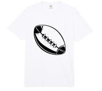 Dibujo de un balón de Rugby Comfort Colors Adult Heavyweight T-Shirt