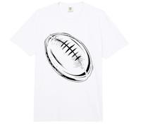 Dibujo de un balón de Rugby Comfort Colors Adult Heavyweight T-Shirt
