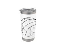 Dibujo de un balón de voleibol Vaso térmico de acero inoxidable de doble pared