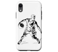 Dibujo de un jugador de baloncesto Carcasa para iPhone XR