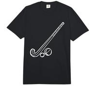 Dibujo de un Palo y una Bola de Hockey sobre Hierba Comfort Colors Adult Heavyweight T-Shirt