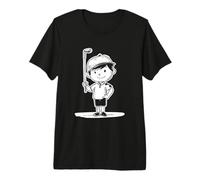 Dibujo de un pequeño Golfista Camiseta Premium