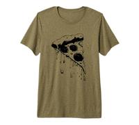 Dibujo de un trozo de Pizza Camiseta Premium
