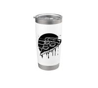 Dibujo de un trozo de pizza Vaso térmico de acero inoxidable de doble pared
