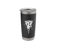 Dibujo de un trozo de pizza Vaso térmico de acero inoxidable de doble pared