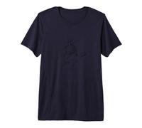 Dibujo de una línea: Manos Que cuentan Historias Camiseta Premium