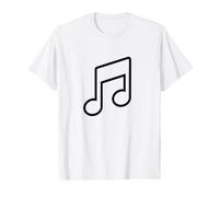 Dibujo de una octava Nota Musical Boceto de una Nota Musical Camiseta gráfica económica