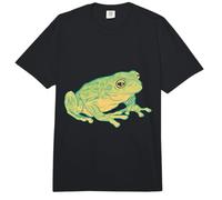 Dibujo de una Rana arbórea Verde, Imagen Dulce y Realista. Comfort Colors Adult Heavyweight T-Shirt