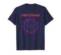 Dibujo del círculo de los quintos de John Coltrane Camiseta, Hombre, Azul Marino, S