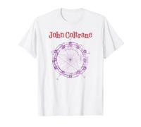 Dibujo del círculo de los quintos de John Coltrane Camiseta, Hombre, Blanco, 3XL