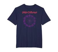Dibujo del círculo de los quintos de John Coltrane Camiseta, Hombre Tallas Grandes, Azul Marino, 6X Alto