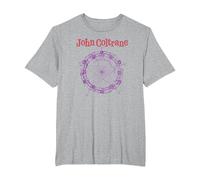 Dibujo del círculo de los quintos de John Coltrane Camiseta, Hombre Tallas Grandes, Gris Jaspeado, 6X Alto