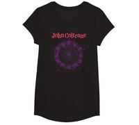 Dibujo del círculo de los quintos de John Coltrane Camiseta, Niñas, Negro, XS