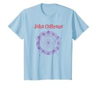 Dibujo del círculo de los quintos de John Coltrane Camiseta, Niños, Azul Bebé, 3 años