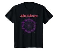 Dibujo del círculo de los quintos de John Coltrane Camiseta, Niños, Negro, 6 años