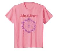 Dibujo del círculo de los quintos de John Coltrane Camiseta, Niños, Rosado, 3 años