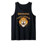 Dibujo Diseño, Dibujar Toma Coraje, León Camiseta sin Mangas