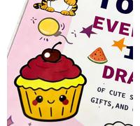 Dibujo, dulce artístico, guía de 8x10 pulgadas con actividades divertidas, interactivo para de trabajo en papel, cuaderno de bocetos divertido con estilo creativo, de dib