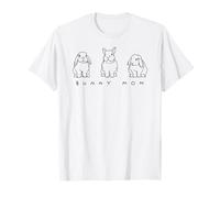 Dibujo Lineal Bunny Mom Cute Lop Rabbit Holland Lop Rabbit Mom Camiseta