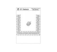 DIBUJO PARA BORDAR A CADENETA DELANTAL DE INDUMENTARIA VALENCIANA FALLERA 06