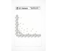 DIBUJO PARA BORDAR A CADENETA MANTELETA DE INDUMENTARIA VALENCIANA FALLERA 07