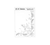 DIBUJO PARA BORDAR A CADENETA MANTELETA DE INDUMENTARIA VALENCIANA FALLERA 10