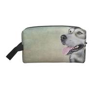 Dibujo Perro Malamute De Alaska Retrato, Bolsa de Maquillaje Bolsa de cosméticos Bolsa de artículos de tocador de Viaje portátil Organizador de Bolsa de Maquillaje