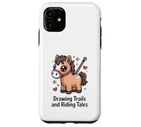 Dibujo Senderos Y Montar Cuentos Lindo Pony Horse Carcasa para iPhone 11