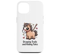 Dibujo Senderos Y Montar Cuentos Lindo Pony Horse Carcasa para iPhone 13