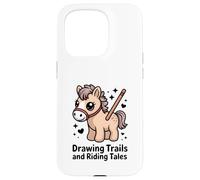 Dibujo Senderos Y Montar Cuentos Lindo Pony Horse Carcasa para iPhone 15 Pro