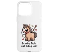 Dibujo Senderos Y Montar Cuentos Lindo Pony Horse Carcasa para iPhone 15 Pro MAX