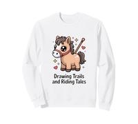 Dibujo Senderos Y Montar Cuentos Lindo Pony Horse Sudadera