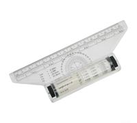 Dibujo sin esfuerzo con nuestra regla de rodillo, perfecta para arquitectos e ingenieros, diseño único para una medición y traducción precisas del ángulo (15 cm)