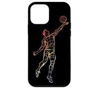 Dibujo Vintage de un Jugador de Voleibol Carcasa para iPhone 12 Mini