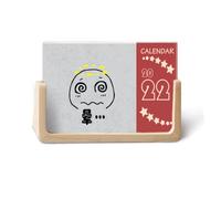 Dibujos animados 2022 - Calendario de escritorio con diseño de cara de charla, color negro