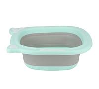 Dibujos animados Baby - Lavabo plegable para bebés y viajes, color verde naranja (verde)