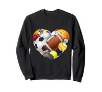 Dibujos Animados Corazón Deportes Bolas Sudadera