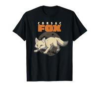 Dibujos Animados Corsac Fox Raza Animal Amante Lindo Zorros Camiseta