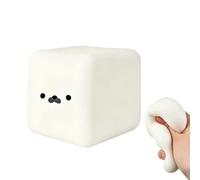 Dibujos animados Cube Fidget, estiramiento de juguete de 7 cm Soft Squeeze for Children Adults, Relaxing Stress Relief Play, Classroom Party Needs, Office Home Easter Travel Daily Activity