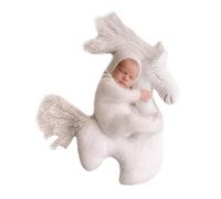 Dibujos animados de caballo de un solo cuerno, accesorios para fotos de recién nacidos, fotografía de bebé, ayuda para crear recuerdos, hogar o estudio, accesorios de fotografía para recién nacidos