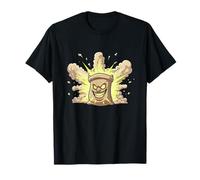 Dibujos Animados de explosión de Bolsa de Polvo Sonriente radiactiva Camiseta