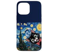 Dibujos Animados de Gatitos Noche Estrellada/Gato Pintura Divertido Carcasa para iPhone 13 Pro MAX