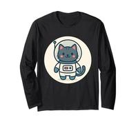 Dibujos Animados de Gato Astronauta Kawaii Manga Larga