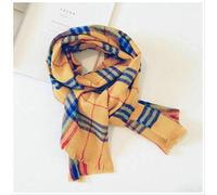 Dibujos animados de lana a cuadros coreanos Oso de dibujos animados Borla Cálida Otoño Invierno Grueso Niños Niños Niños Niñas Chales Abrigos Bufandas Accesorios Tamaño: 22 * 140 cm 4-8 años