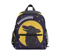 Dibujos Animados De Lobo Lunar Mochila para Preescolar Niñas Niños Toddler Kids Estudiante Mochilas para Infantiles 1-6 Años